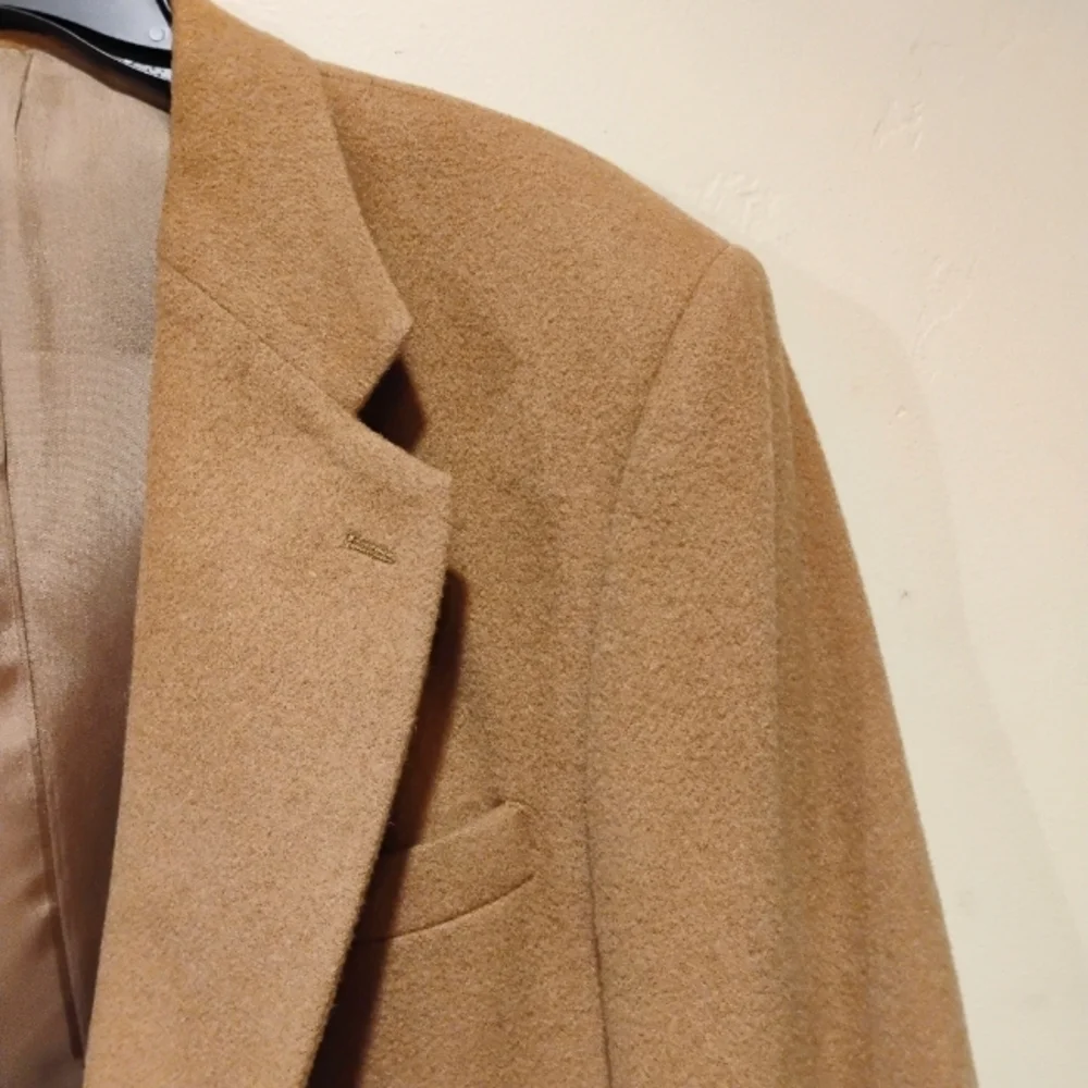 Stafford Vintage Camel Wool Blend Blazer Suit Jacket. Size 44 R​​​